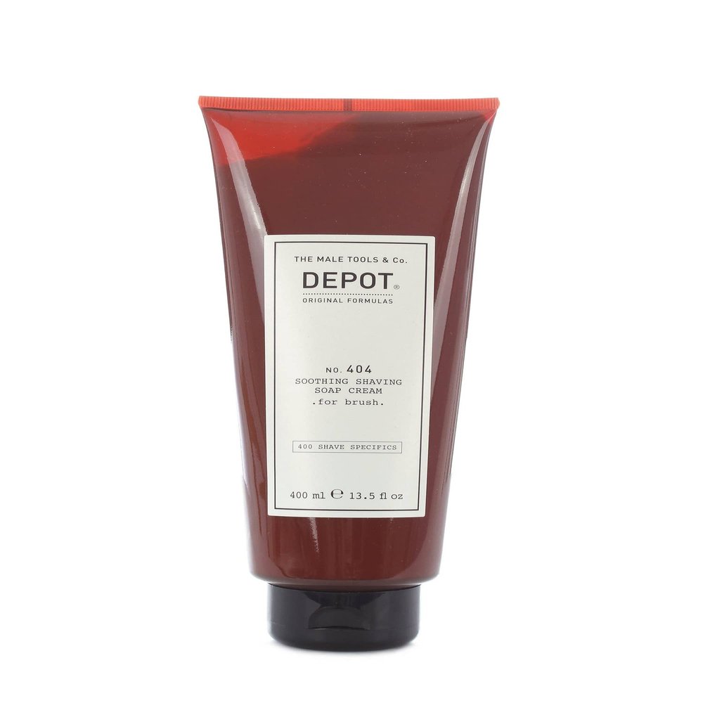DEPOT No.404 Soothing Shaving Soap Cream for Brush, 400 ml
