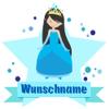 Samunshi Ice Princess Personalized Name Door Sign Wall Decal, 90 x 78 cm view 1