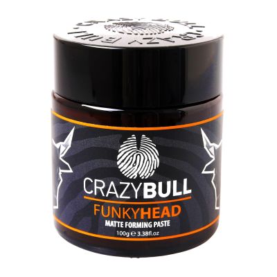 CRAZY BULL Funky Head 100 ml Natural Matte Wax with Strong Hold and Shiny Finish