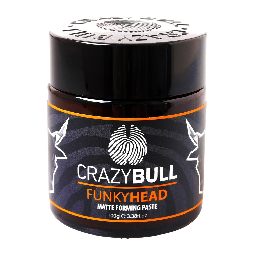 CRAZY BULL Funky Head 100 ml Natural Matte Wax with Strong Hold and Shiny Finish