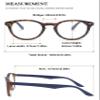 VEVESMUNDO Round Retro Reading Glasses, +2.0, Leopard and Blue view 2