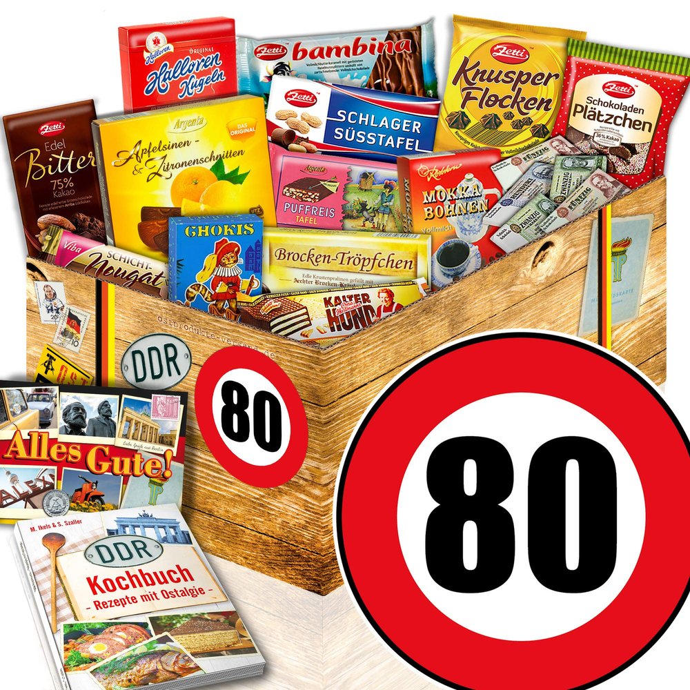 80th Birthday Gift Set – East German Snack Package