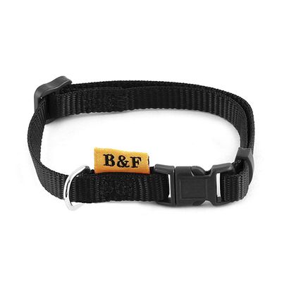 B & F 18105J Adjustable Dog Collar, Black