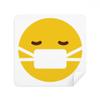 DIYthinker Sick Mask Yellow Cute Online Chat Glasses Cleaning Cloth, Phone Screen Cleaner, Suede Fabric, 2-Pack view 1