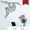 WANDKINGS Wall Decal – Origami-Style Sloth – 110 x 93 cm – Dark Red – Choose from 5 Sizes & 35 Colors view 1