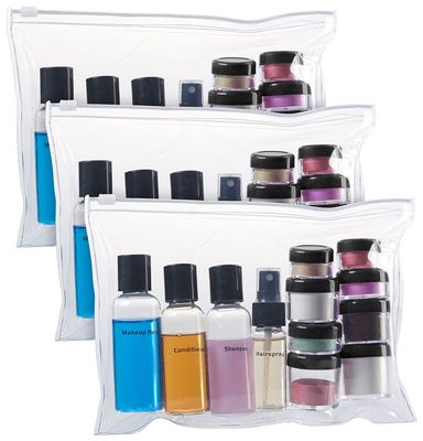 Sichler Beauty Travel Set: Zipper Bag with 12 Cosmetic Containers, 3-Piece Set