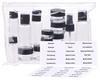 Sichler Beauty Travel Set: Zipper Bag with 12 Cosmetic Containers, 3-Piece Set view 3