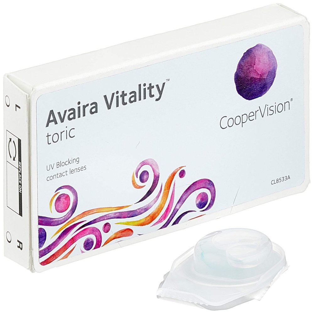 CooperVision Avaira Vitality Toric Monthly Lenses, 3 Pack