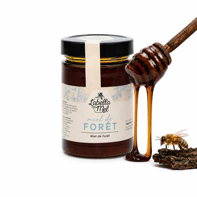 Spanish Forest Honey – Premium Quality, Cold-Extracted, Unfiltered – 500 ml Glass Jar