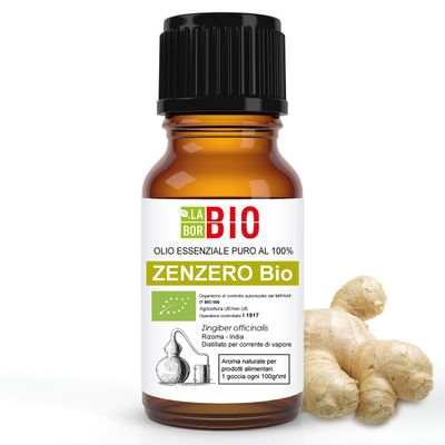 Organic Ginger Essential Oil, 100% Pure, 5 ml
