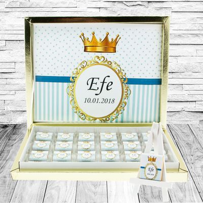 Personalized Chocolate Praline Box for Söz, Nişan, Damat, Baby, Mevlüt, and Kız İsteme
