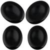 mookaitedecor Black Obsidian Thumb Worry Stones, 4-Piece Set view 1