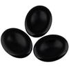 mookaitedecor Black Obsidian Thumb Worry Stones, 4-Piece Set view 3
