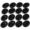 mookaitedecor Black Obsidian Thumb Worry Stones, 4-Piece Set view 4