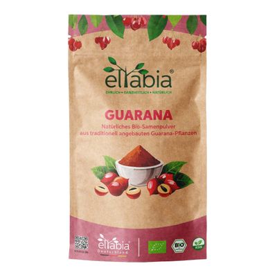 Organic Guarana Powder 200 g from Brazil | Natural Caffeine in Premium Raw-Food Quality as a Coffee Alternative | 100% Pure and Additive-Free