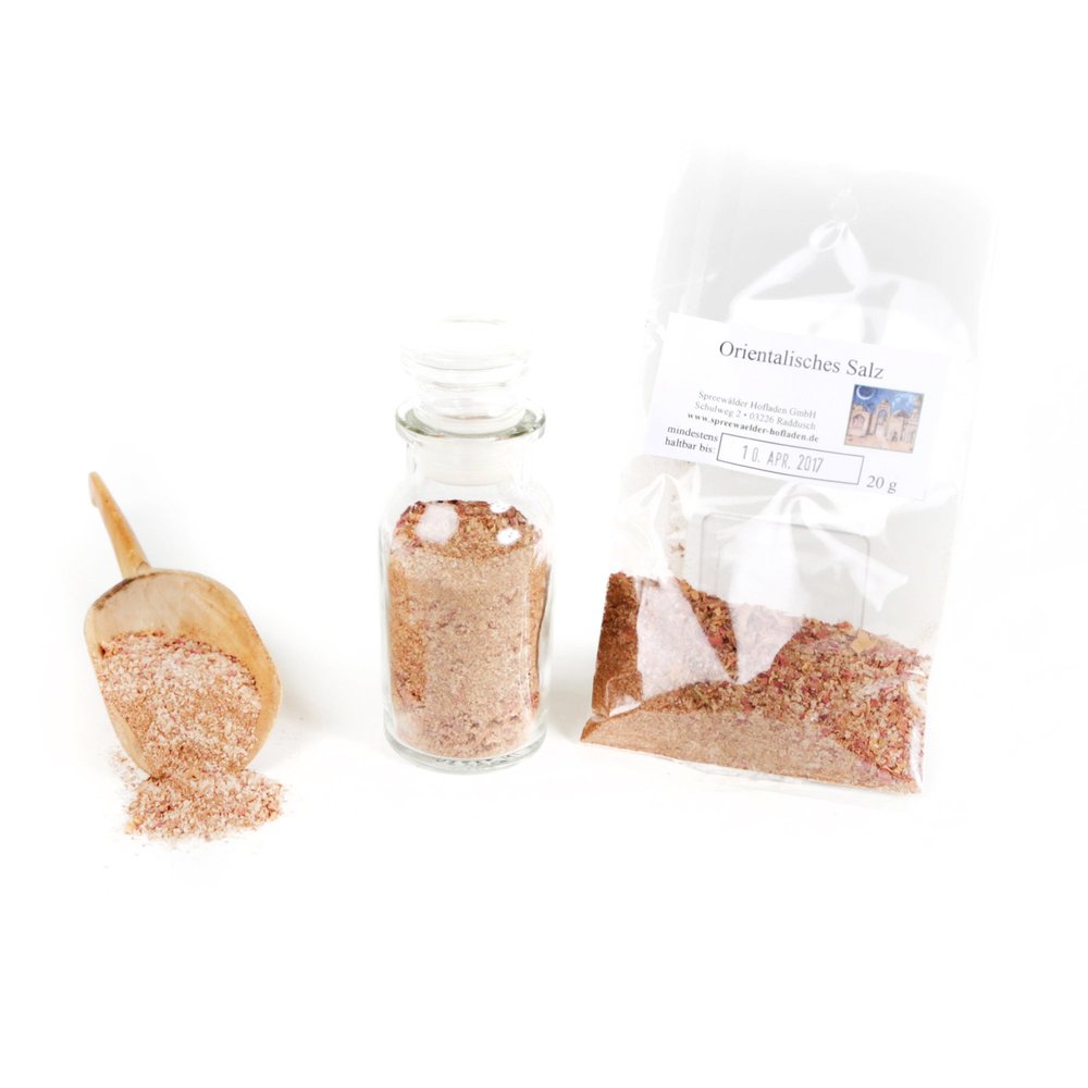 Oriental Seasoning Salt, Coffee Salt, Herb Salt, Couscous Seasoning, Gourmet Salt, Ginger Salt with Cinnamon, Sea Salt Blend, 20 g