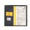 Pink Star Felt U-Heft Cover with Name and Vaccination Record Compartment view 3