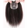 Clip-In Remy Human Hair Topper for Women with Thinning Hair, 7.6 x 10.2 cm, Hand-Tied Mono Crown, 25.4 cm, Dark Brown view 2