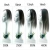 Clip-In Remy Human Hair Topper for Women with Thinning Hair, 7.6 x 10.2 cm, Hand-Tied Mono Crown, 25.4 cm, Dark Brown view 3