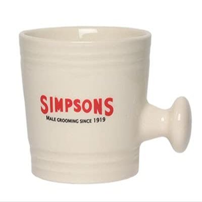 Simpsons Porcelain Bowl, L, White, Unique, Standard