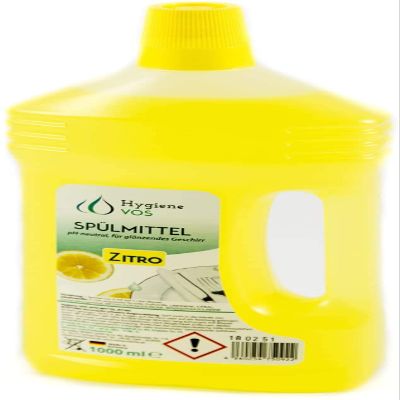 Hygiene VOS Zitro Dishwashing Liquid, 1 Liter, 8 Bottles