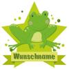 Samunshi Frog Personalized Name Door Sign Wall Decal, 40 x 35 cm, Multicolor view 2