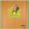 Samunshi Squirrel Personalized Name Door Sign Wall Decal, 100 x 87 cm, Multicolor view 2