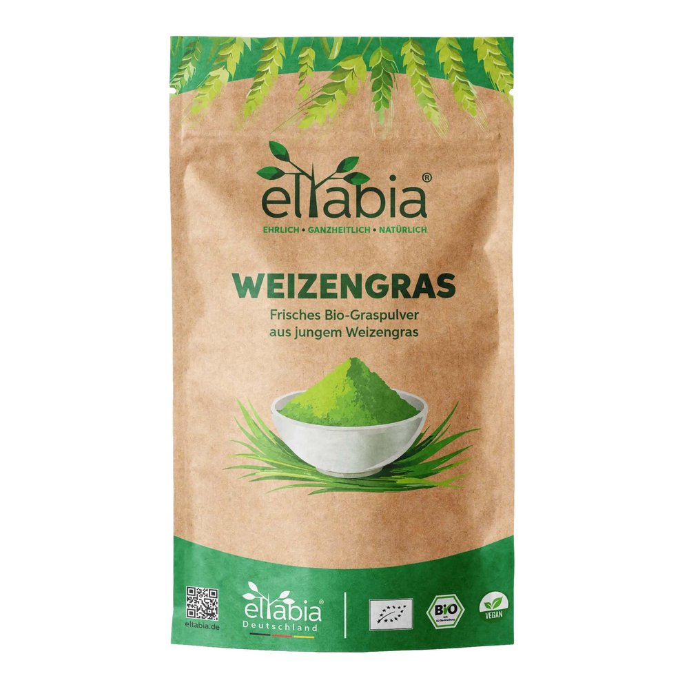 Organic Ground Wheatgrass Powder 200 g | German-Grown Wheatgrass | 100% Pure, No Additives