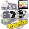 Made in EU; Washable Organic Cotton Cloth Pads, Light Days, 6-Piece Set (S+M) view 1