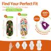 Made in EU; Washable Organic Cotton Cloth Pads, Light Days, 6-Piece Set (S+M) view 4