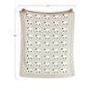 Creative Co-op Baby Blanket with Sheep, Cotton, Knitted, 40 x 32 in, Gray view 2