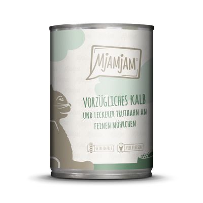MjAMjAM - Premium Wet Cat Food - Veal & Turkey with Carrots