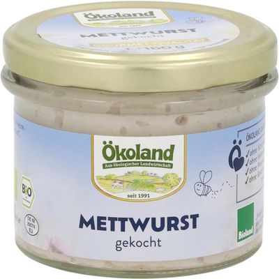 Organic Cooked Mettwurst, 2 x 160 g