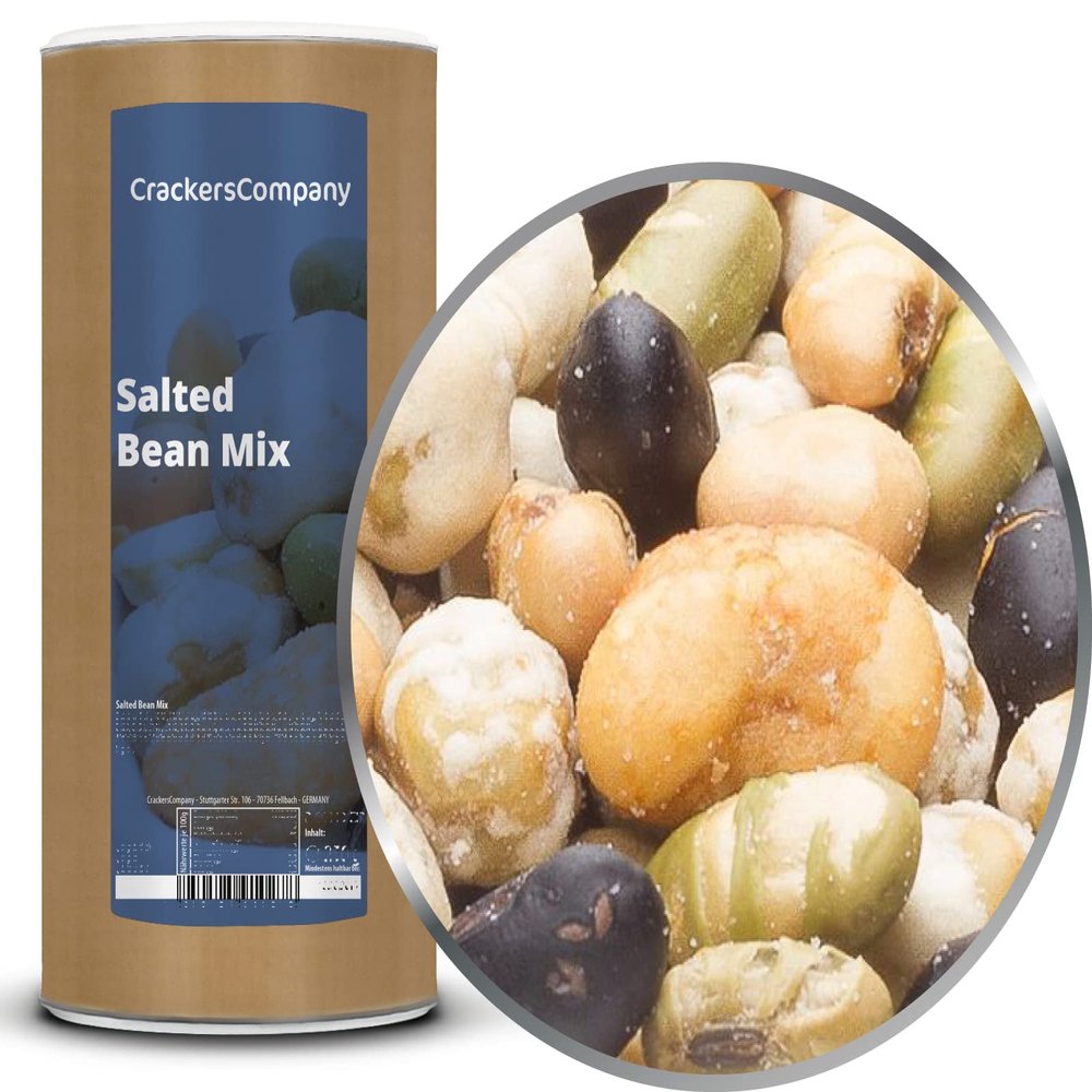 1 x 550 g Roasted, Salted Edamame, Fava Bean and Pea Snack – 28% Protein