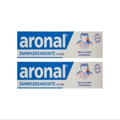2 x aronal Toothpaste, 75 ml, Gum Protection with Zinc, PZN: 9431782, elmex Research