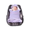 HOBEA-Germany Summer Footmuff Blanket for Infant Car Seats, Lilac with Leaves view 1