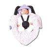 HOBEA-Germany Summer Footmuff Blanket for Infant Car Seats, Lilac with Leaves view 2