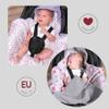 HOBEA-Germany Summer Footmuff Blanket for Infant Car Seats, Lilac with Leaves view 3
