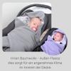 HOBEA-Germany Summer Footmuff Blanket for Infant Car Seats, Lilac with Leaves view 4
