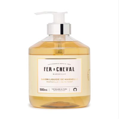 Fer à Cheval - Marseille Liquid Soap, White Tea & Yuzu, Gentle Formula for All Skin Types, 500 ml