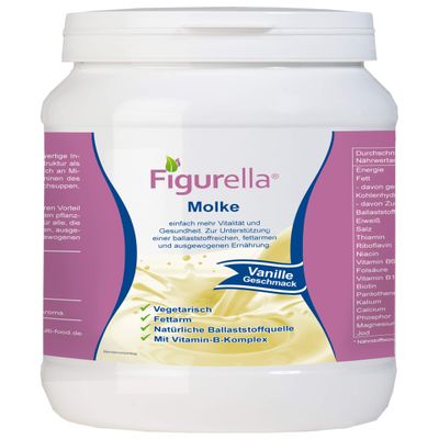 Figurella Vanilla Whey Powder, Low Fat, 750 g