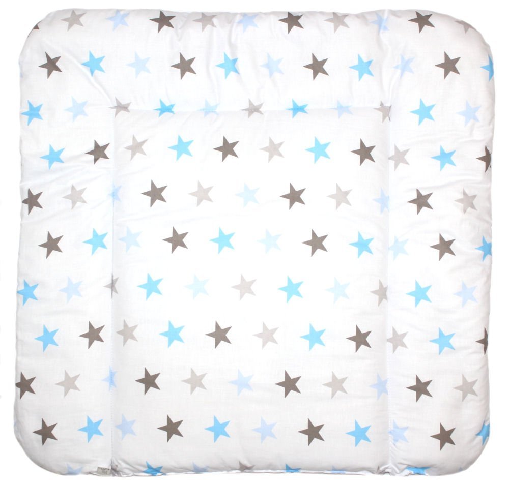 Baby Changing Pad STAR Blue-Gray – 70 × 50, 70 × 70, or 70 × 85 cm