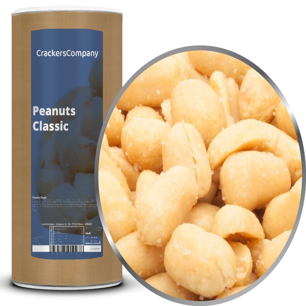 1 x 700 g Roasted Peanuts with Sea Salt, Classic, Vegetarian, 26% Protein