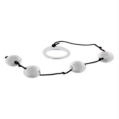 Orion Heavy Metal Anali Argento Steel Anal Beads - 526185