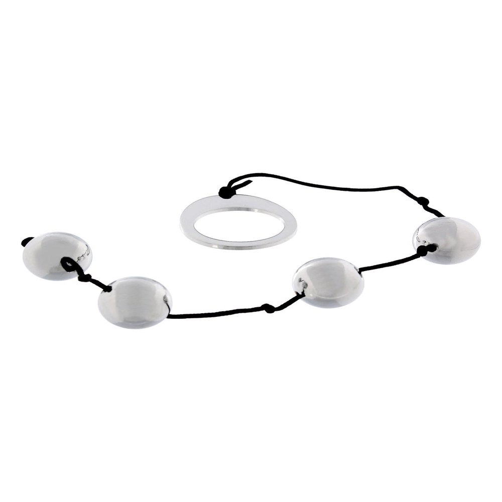 Orion Heavy Metal Anali Argento Steel Anal Beads - 526185