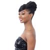 TWISTED BUN BANG (4 Medium Brown) - Equal Synthetic Bun & Swoop Side Bang view 1
