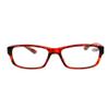 Gemini_mall Vintage Rectangular Reading Glasses with Spring Hinges, Men and Women, +1.00 to +4.00 (+4.00 Red) view 2