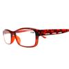 Gemini_mall Vintage Rectangular Reading Glasses with Spring Hinges, Men and Women, +1.00 to +4.00 (+4.00 Red) view 3