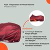 RL24 Basicline Fly Sheet for Horses, Burgundy, 165 cm view 3
