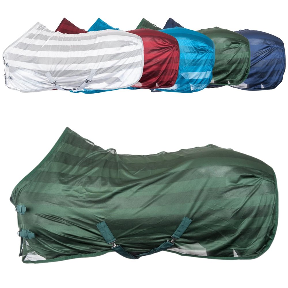 RL24 Basicline Fly Sheet for Horses, Green, Size 85 cm
